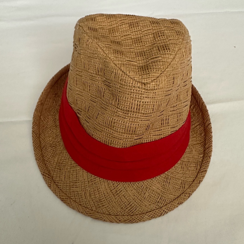 Guess Tan Fedora with Red Band